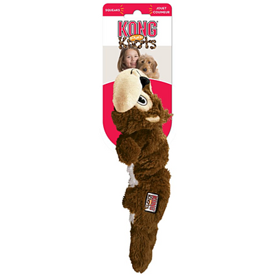 KONG – Jouet peluche Scrunch Knots écureuil pour chien