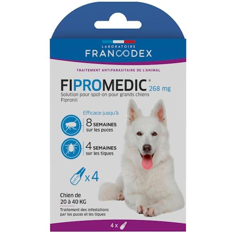 ZOOMALIN Fipromedic 268 mg Solution pour Spot-on Grand Chien 20-40 kg x4