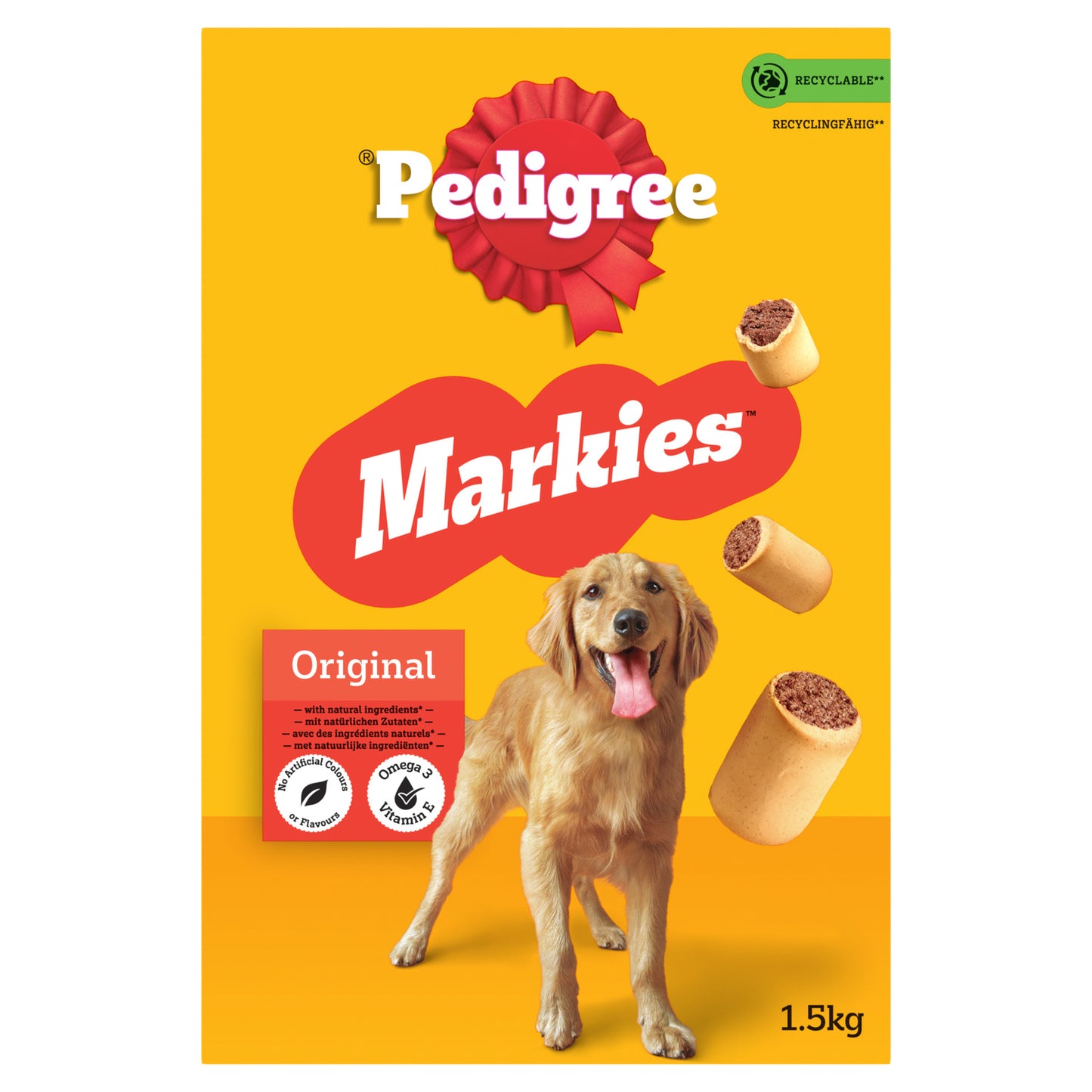 PEDIGREE Markies Original Friandises pour Chiens Adultes 1.5kg
