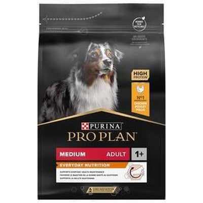 PURINA PRO PLAN MEDIUM - ADULT riche en poulet de haute qualité Croquettes pour chiens 3kgadultes de race moyenne