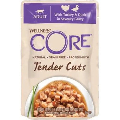 WELLNESS CORE Chat Tender Cuts Dinde & Canard 85g