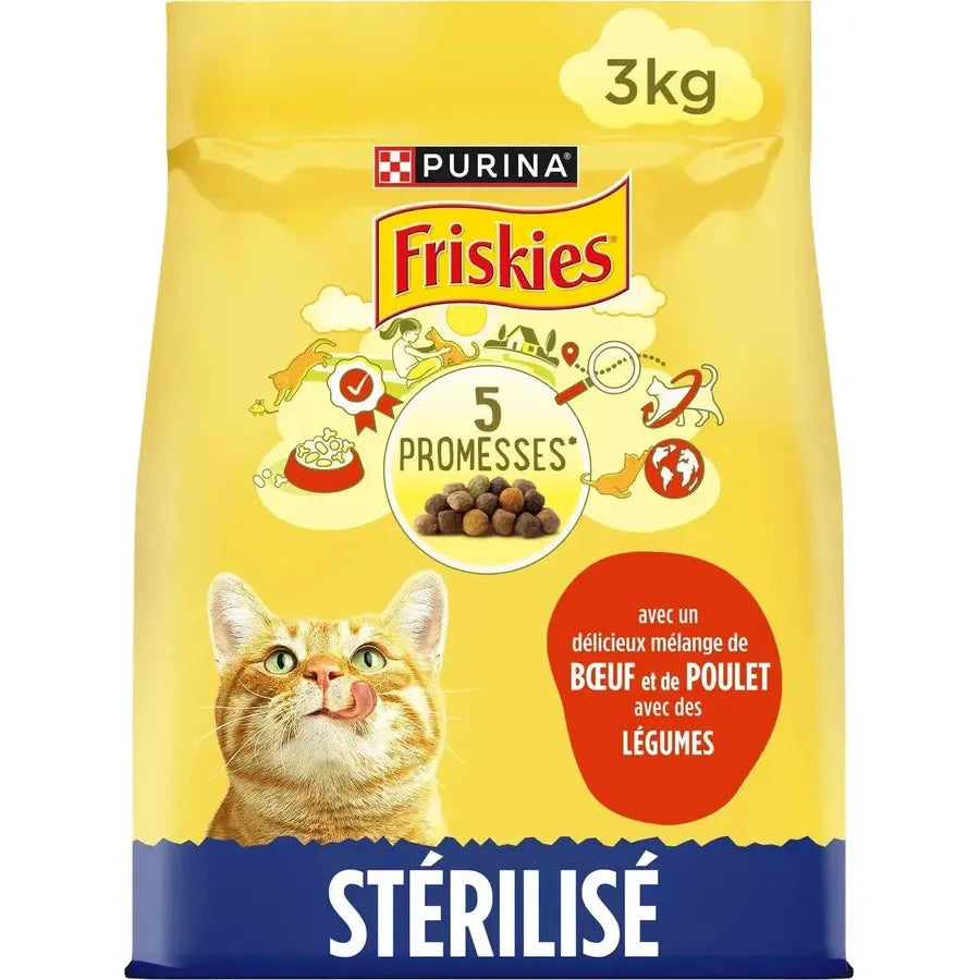 Pour Chats Stérilisés - au Boeuf et au Poulet avec des Légumes 3 Kg