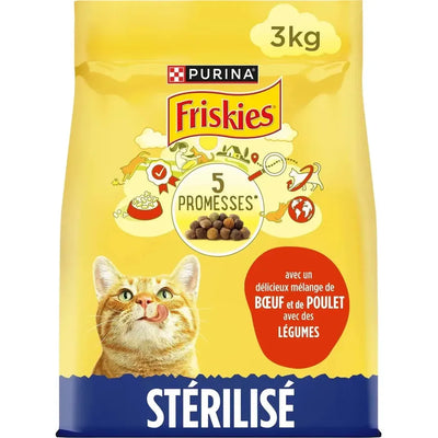 Pour Chats Stérilisés - au Boeuf et au Poulet avec des Légumes 3 Kg