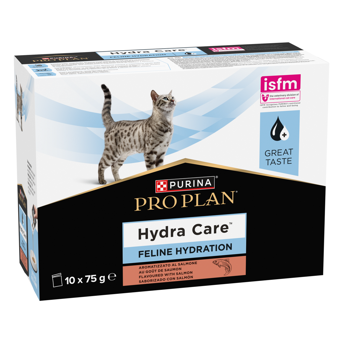 PURINA PRO PLAN Hydra Care Sachets Hydratation pour Chat Saumon 10x75g