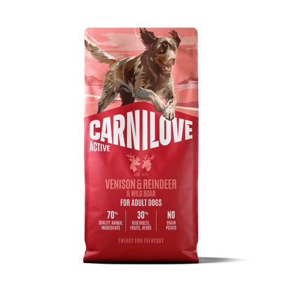 Carnilove Active croquettes pour chien adulte gibier cerf et renne
