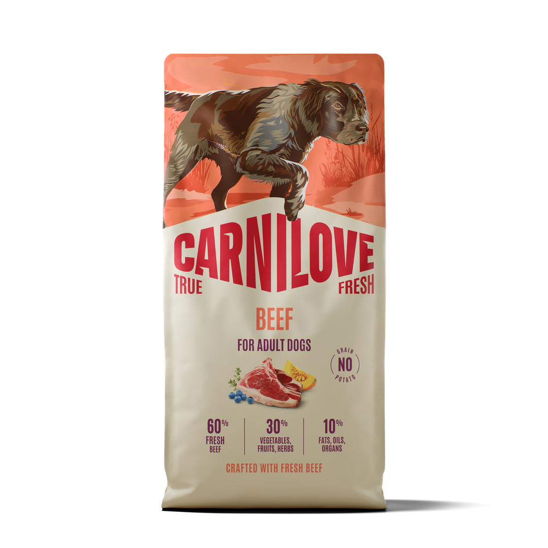 Carnilove True Fresh croquettes pour chien adulte au bœuf frais