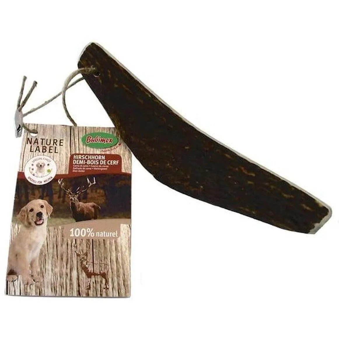 ZOOMALIN Bois de Cerf Coupé en Deux Taille M 40-80g