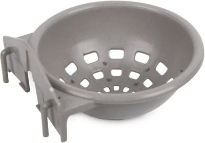 GRIZO Nid rond pour canaris Plastique recyclĂ© Ă11,5 cm Gris