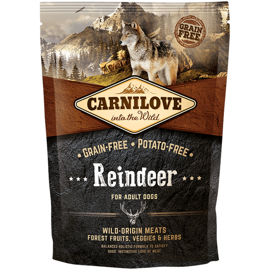 CARNILOVE Adult Renne Croquettes pour Chien Adulte Sans Céréales 12kg