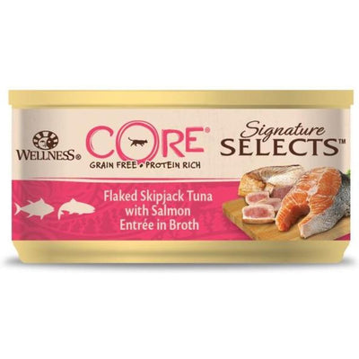 WELLNESS CORE Signature Selects Nourriture Humide pour Chat Thon Saumon 79g