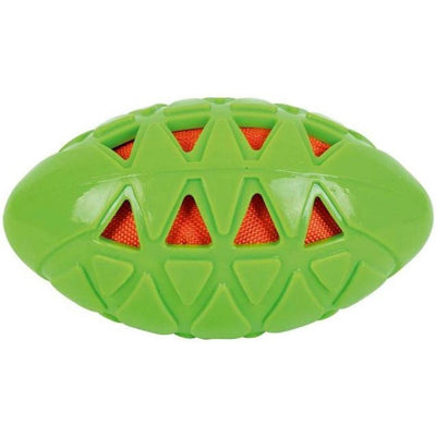 ZOOMALIN 6x Jouet TPR Balle Rugby Croquante Taille S 8,9x4,5cm