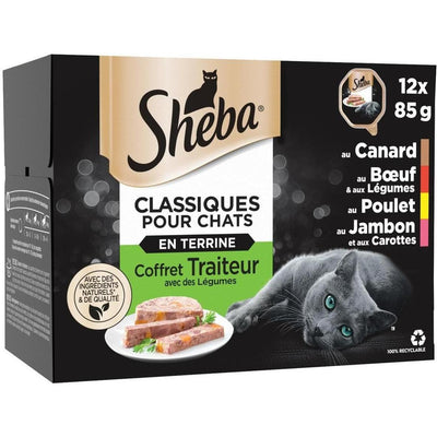 SHEBA Terrine Océan Thon et Fruits de Mer 12x85g