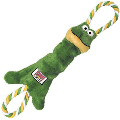 KONG Tugger Knots Frog Taille S/M Jouet de Traction Interactif pour Chien