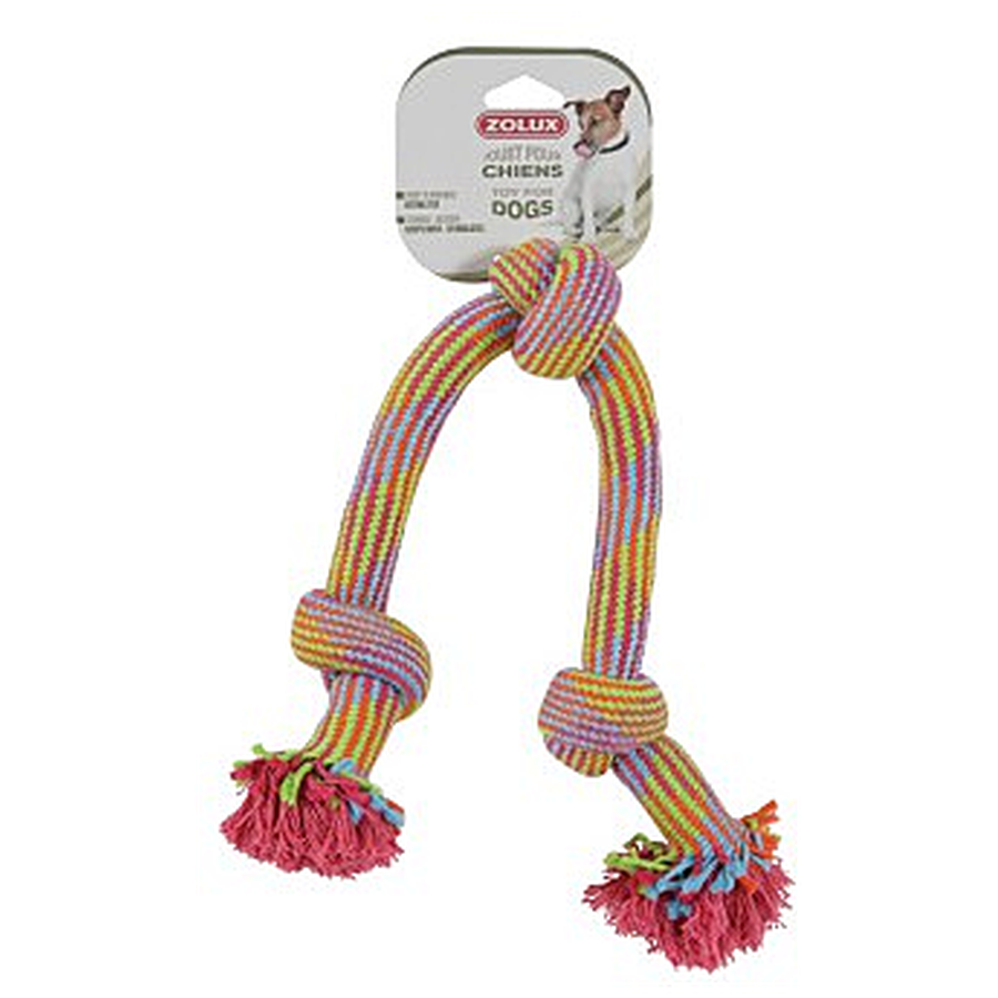 ZOLUX Jouet Corde 3 Nœuds Multicolore 48cm