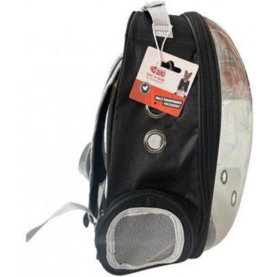 MON AMI LUKI Sac à dos de transport transparent Noir 41x33x25cm