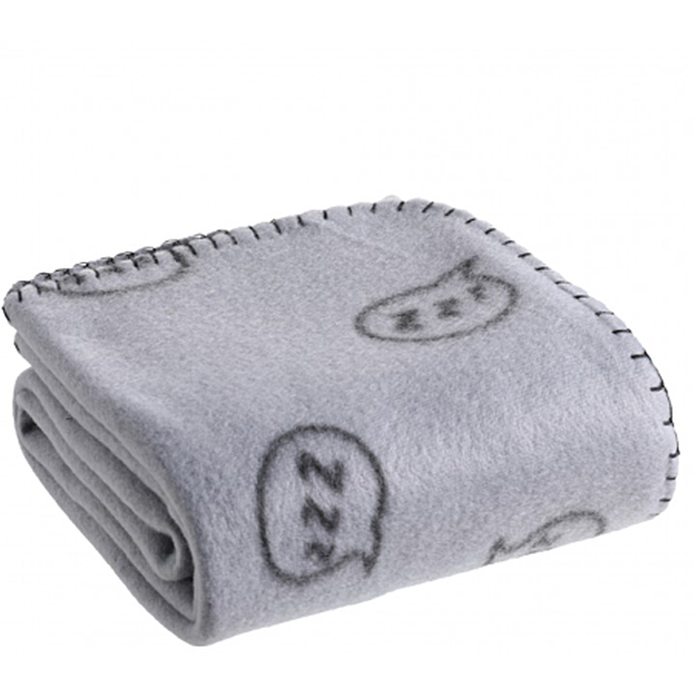 MON AMI LUKI Plaid Imprimé 100x70 cm Gris