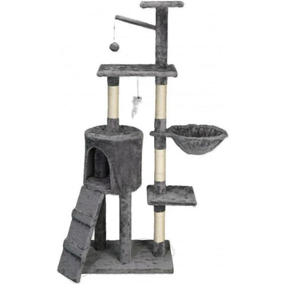 MON AMI LUKI Arbre à Chat Très Grand Modèle Anthracite 49x35x138cm