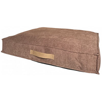MON AMI LUKI Matelas antiderapant dehoussable marron 88x76x13cm
