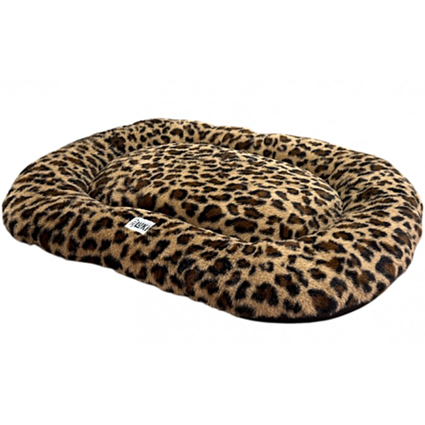Mon ami Luki Coussin ovale léopard antidérapant 60x40x6cm