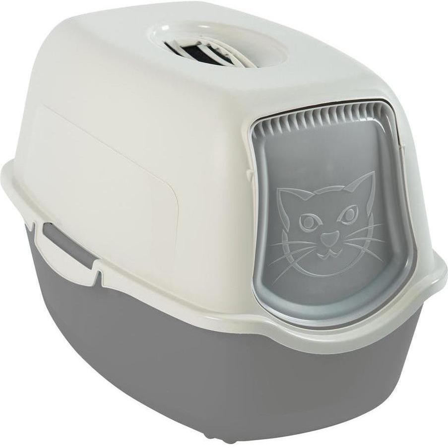 ZOOMALIN Maison Toilette Chaton Blanche Vert Pastel Petite Taille Poignée Anti-Odeurs