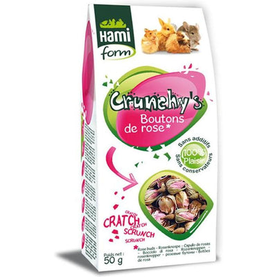 HAMIFORM Crunchy's Boutons de Roses Friandise Naturelle Rongeurs 50g