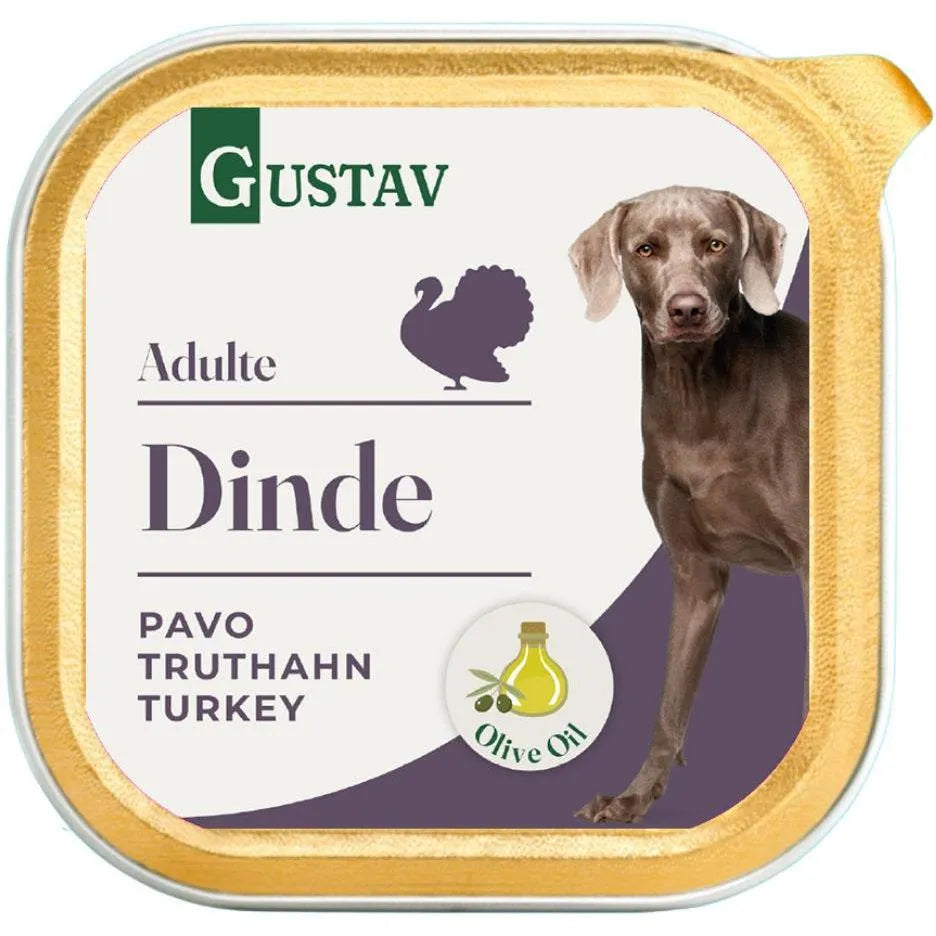 GUSTAV Pâtée Chien Adulte Dinde 150g
