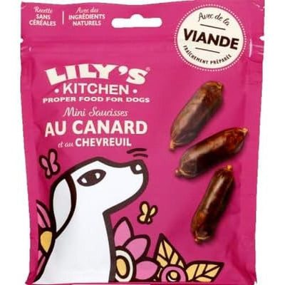 LILY'S KITCHEN Adulte Friandises Mini Saucisses Canard et Chevreuil 70g