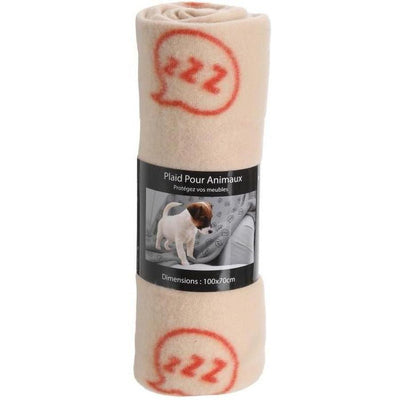 MON AMI LUKI Plaid Imprimé Crème 100x70 cm