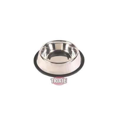 TRIXIE Gamelle en acier inoxydable avec base antidérapante caoutchouc 0,7L ø 21cm