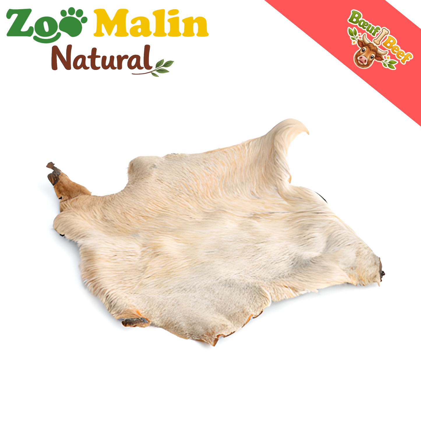 Plaque de Peau de Boeuf avec Poils