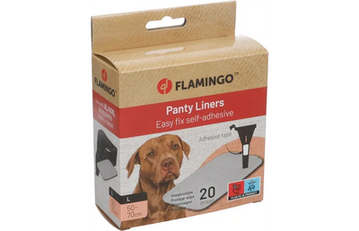 FLAMINGO 6XPROTEGE-SLIPS NR4/5 Protections absorbantes pour chienne Taille 4/5 Pack de 6
