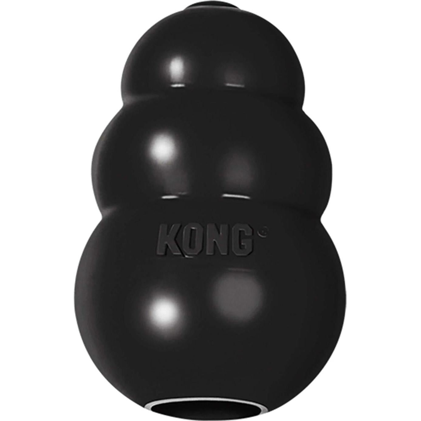 KONG Extreme L Noir Jouet pour Chien Ultra-Résistant Taille L 10,5 cm