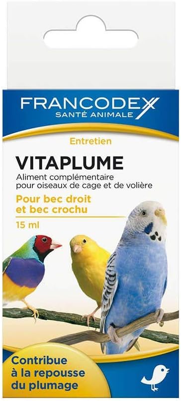 FRANCODEX Vitaplume Complément Plumage Oiseaux 6x15ml