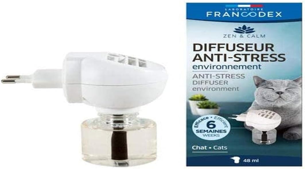 FRANCODEX Diffuseur Anti-Stress pour Chat 48ml avec Recharge