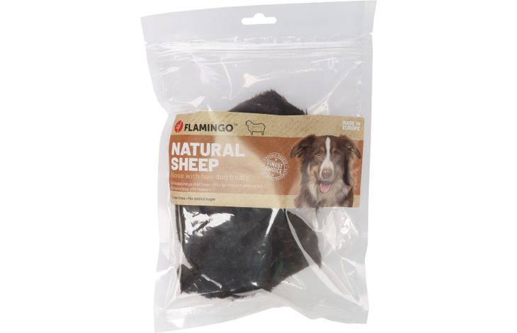 FLAMINGO Nature Snack Pied de Mouton avec Poils Friandise Naturelle Chien