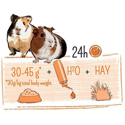 PUUR Cobaye Nourriture Complète pour Cochons d'Inde 2.5kg