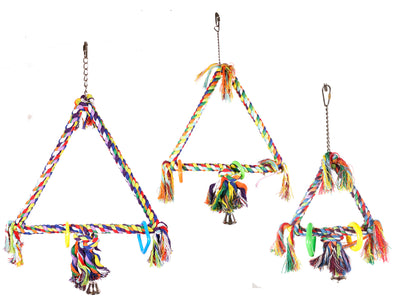 VADIGRAN Balancoire Oiseau Triangulaire Multicolore Taille S 41cm