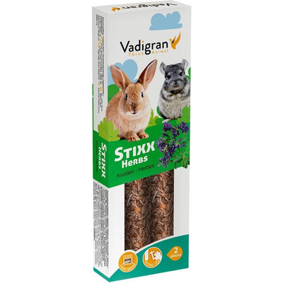 VADIGRAN STIXX Lapin Chinchilla Herbes 2x45g