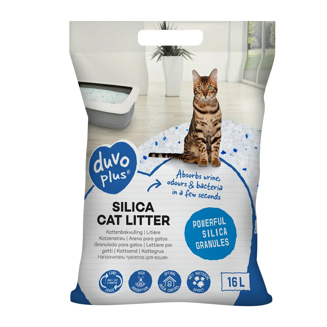 LAROY Litière Premium Silica pour chat 16L