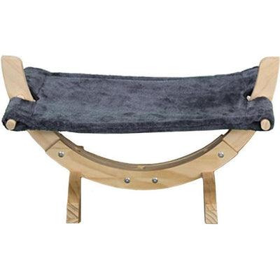 MON AMI LUKI Hamac Bois et Tissus Gris 29x57x31cm