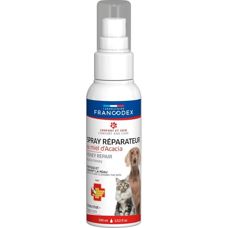 FRANCODEX Spray Réparateur au Miel Chien et Chat 100ml