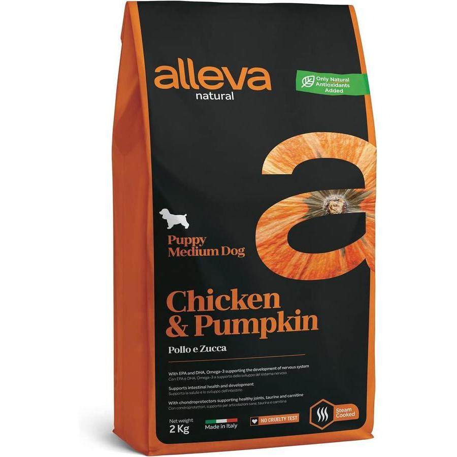ALLEVA Natural Poulet & Potiron Chiot Medium 2kg