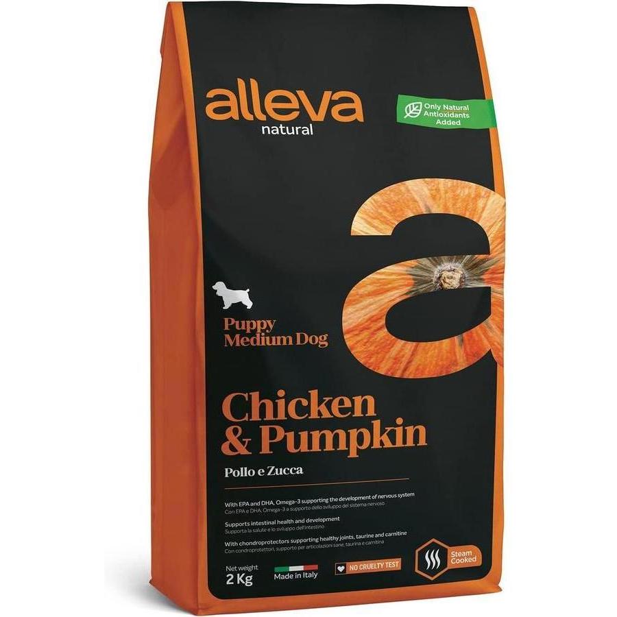 ALLEVA Natural Poulet & Potiron Chiot Medium 2kg