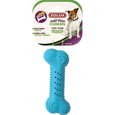 ZOLUX Jouet Caoutchouc Os Craquant 14 cm Assorti 1 Unité