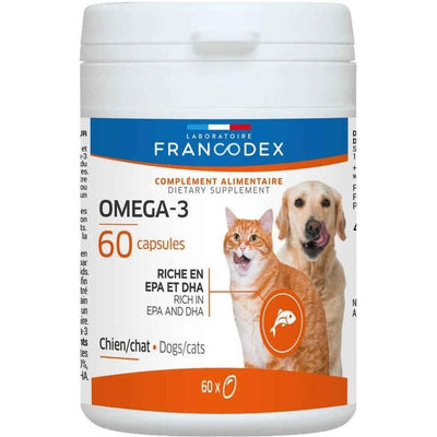 FRANCODEX Capsules Oméga 3 Chien & Chat 60 capsules