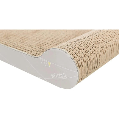 TRIXIE Carton à gratter 38 x 6 x 18 cm Gris Clair Lot de 2