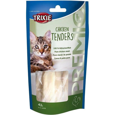 TRIXIE Premio Chicken Tenders Blanc de Poulet pour Chat 4x70g