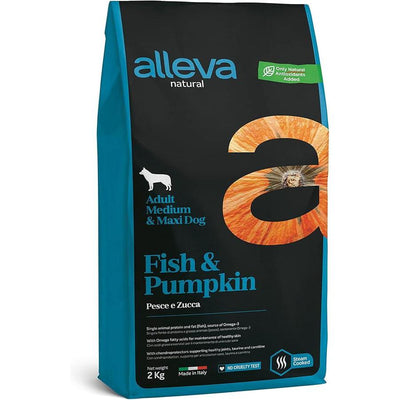 ALLEVA Natural Poisson et Potiron Chien Adulte Medium/Maxi 2kg