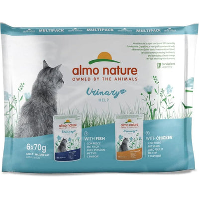ALMO NATURE Holistic Functional Urinary Help Poisson Poulet 6x70g