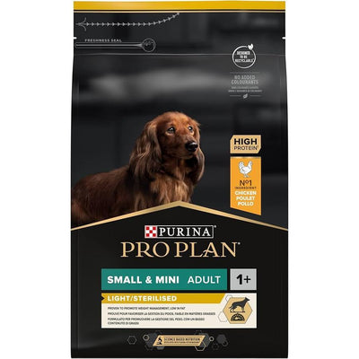 ZOOMALIN PRO PLAN SMALL & MINI ADULT LIGHT STERILISED Riche en Poulet de Haute Qualité